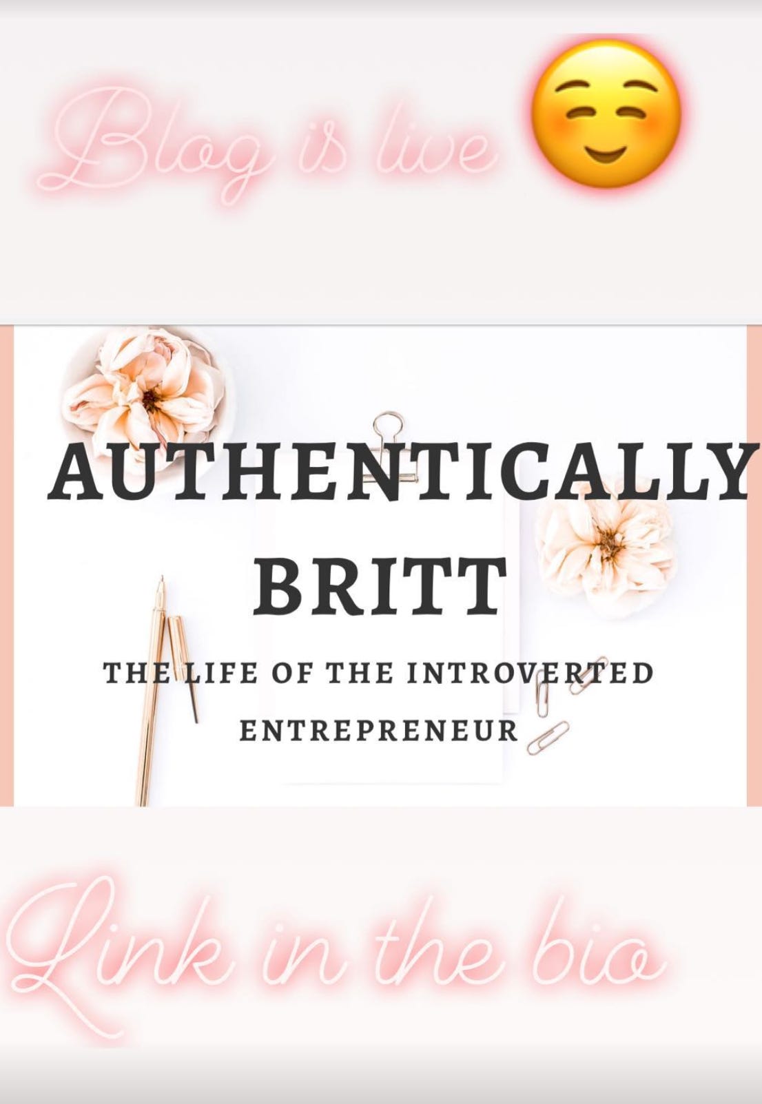Authentically Britt Blog Launch 2018